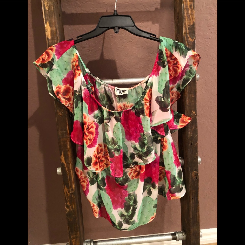 Show Me Your Mumu off the shoulder top NWOT